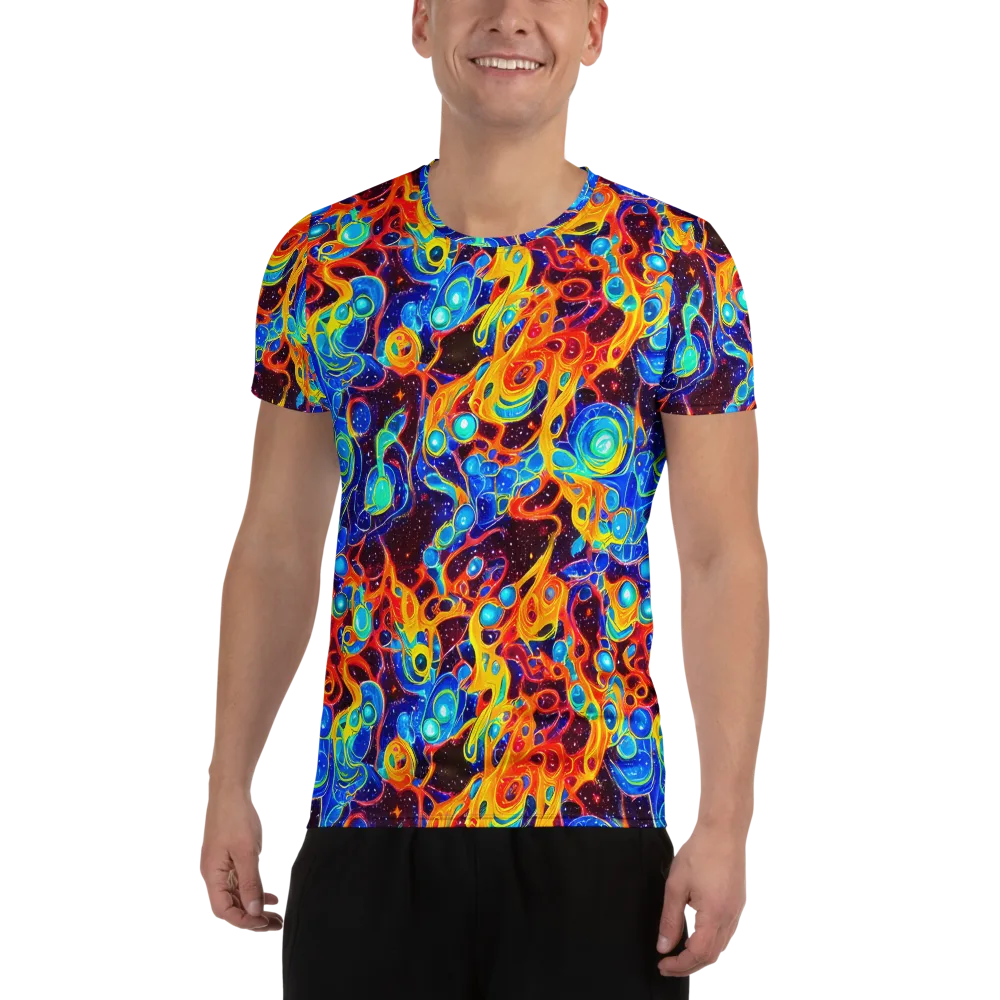 Stellar Fluid on Men's Athletic T-Shirt — Front