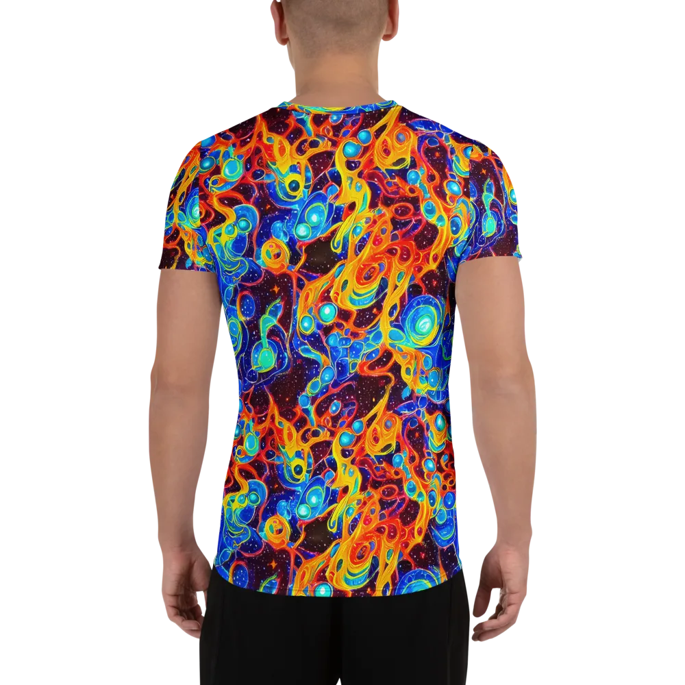 Stellar Fluid on Men's Athletic T-Shirt — Back