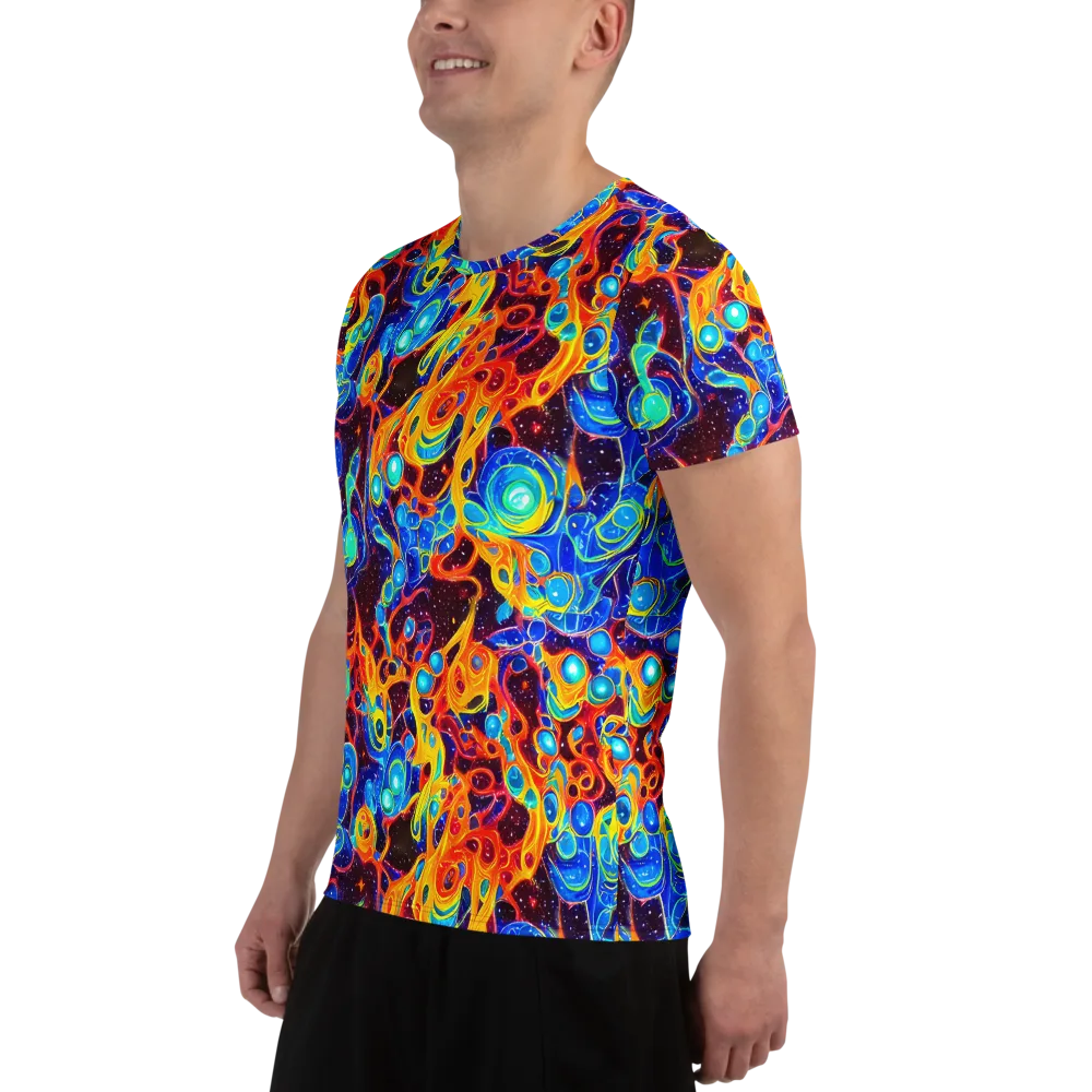 Stellar Fluid on Men's Athletic T-Shirt — Left