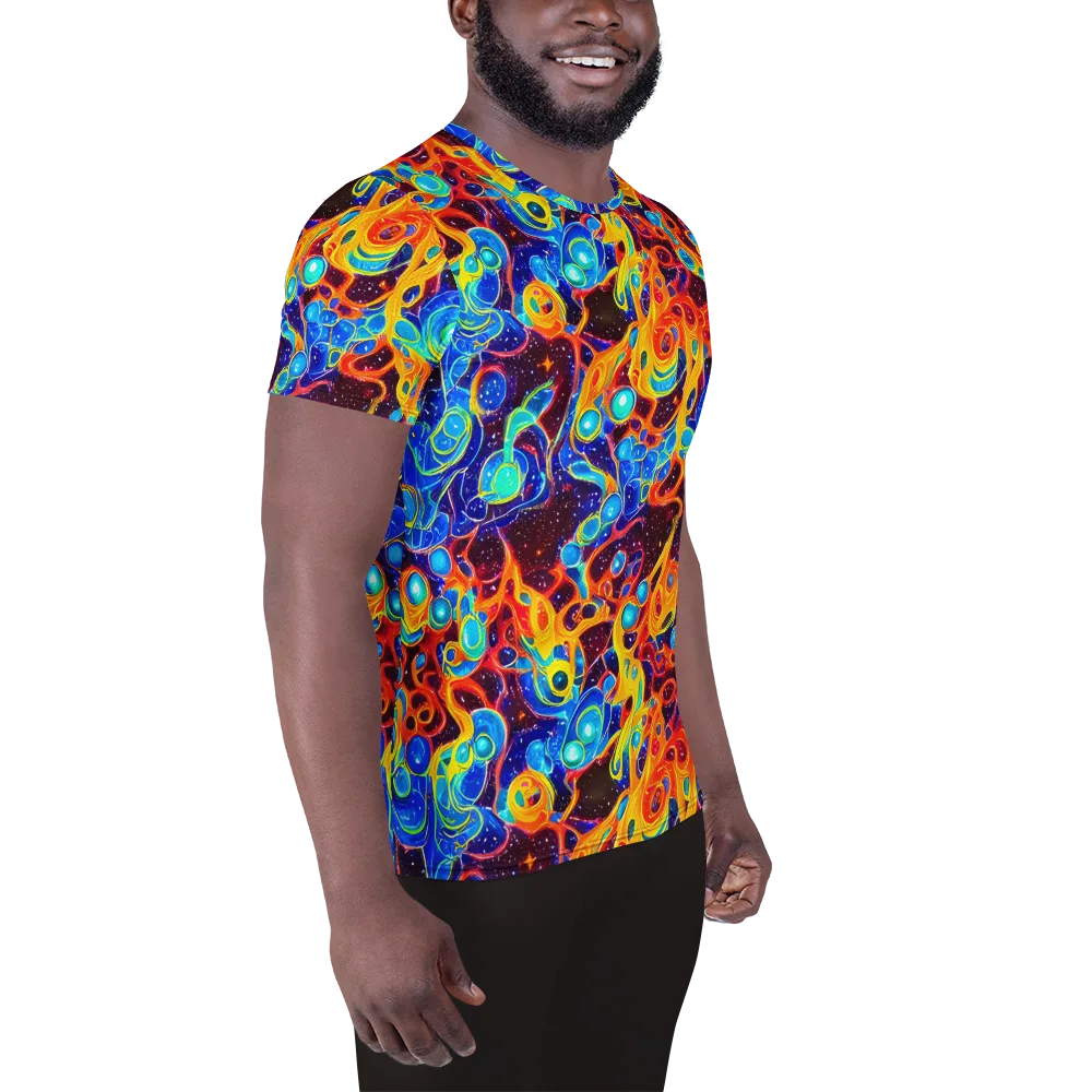 Stellar Fluid on Men's Athletic T-Shirt — Right