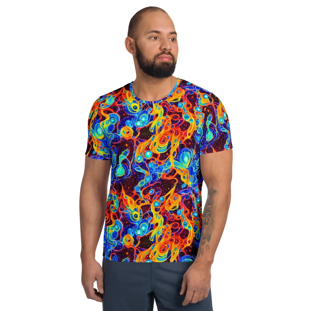 Stellar Fluid on Men's Athletic T-Shirt — Front