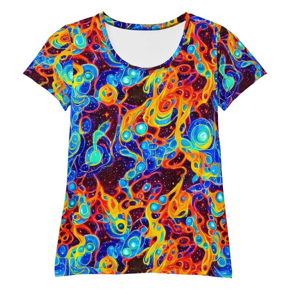 Stellar Fluid on Women's Athletic T-Shirt — Front