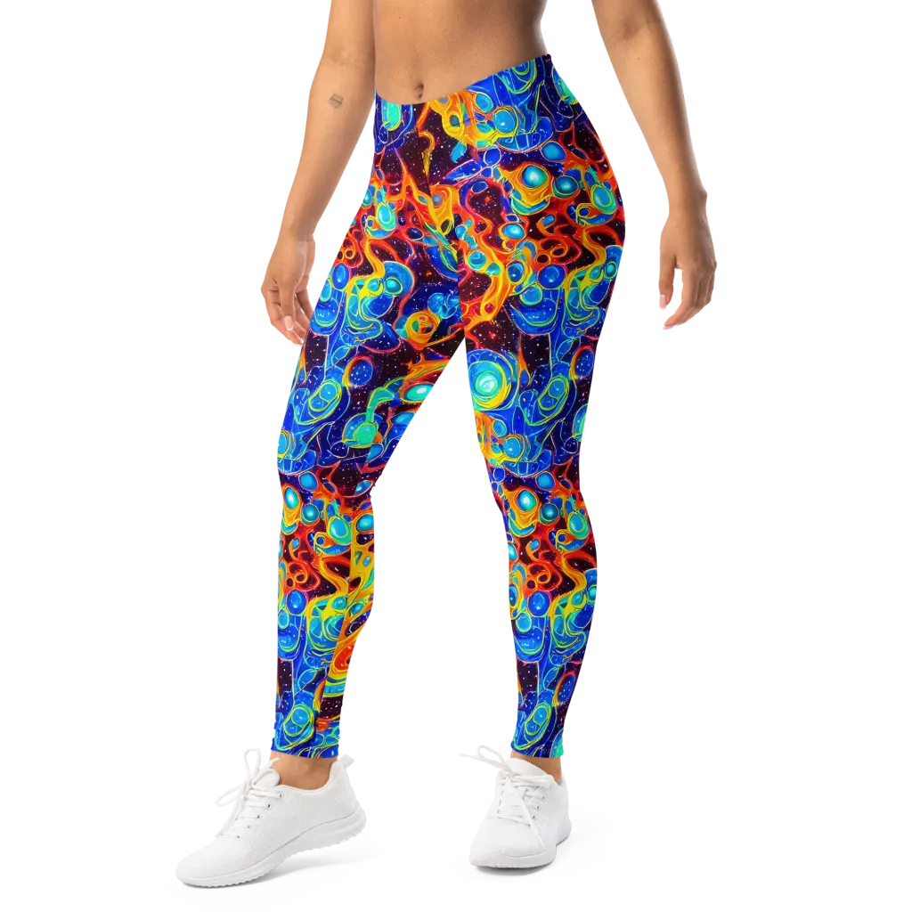 Stellar Fluid on Leggings — Left Front
