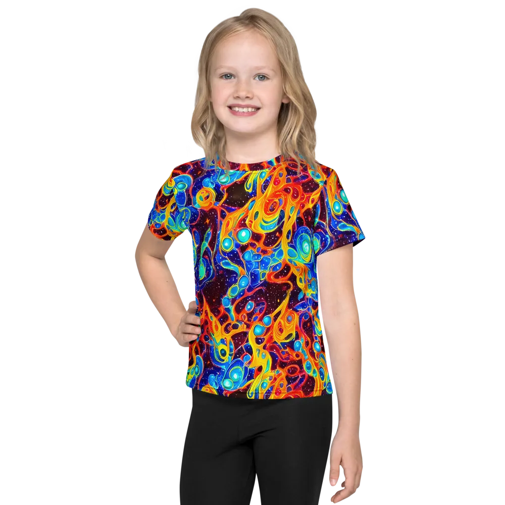 Stellar Fluid on Kids Crew Neck T-Shirt — Front
