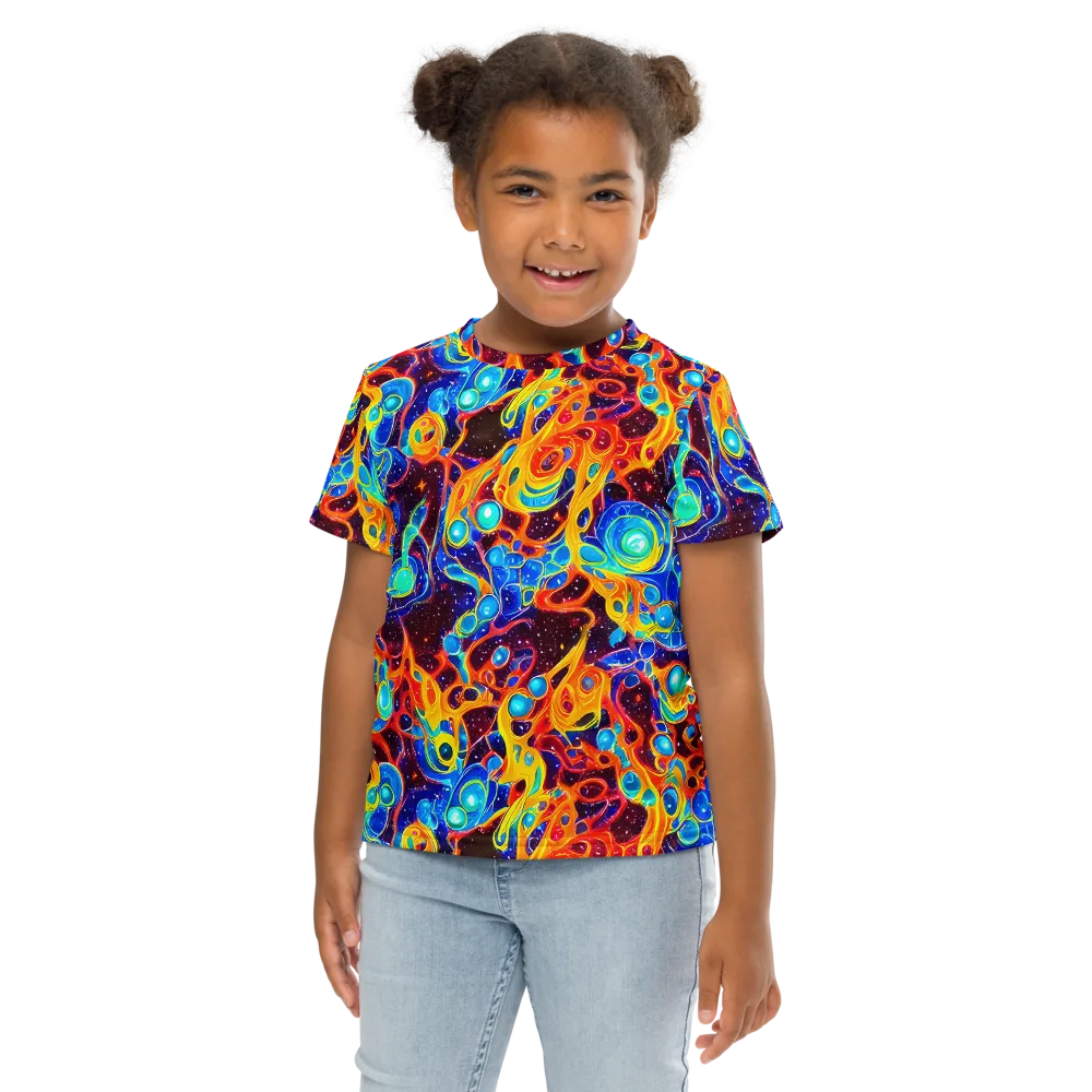 Stellar Fluid on Kids Crew Neck T-Shirt — Front