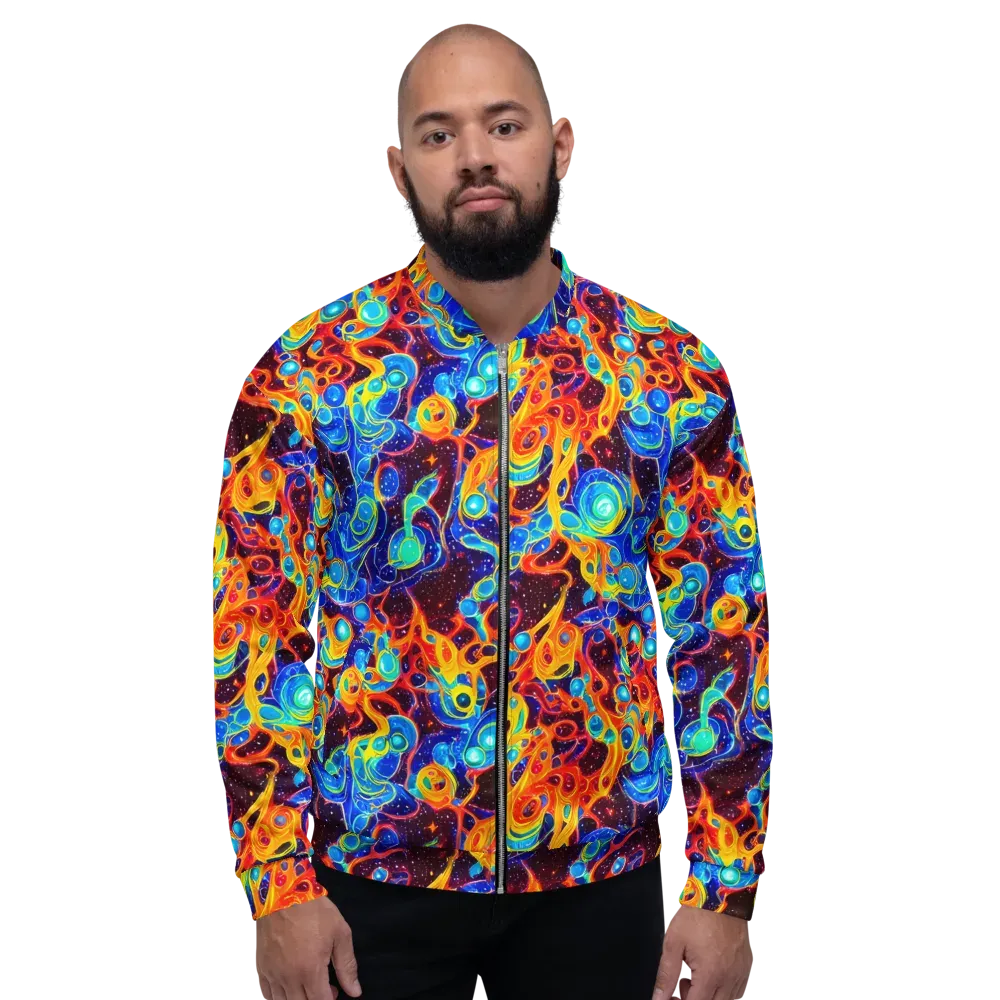 Stellar Fluid on Bomber Jacket — Front