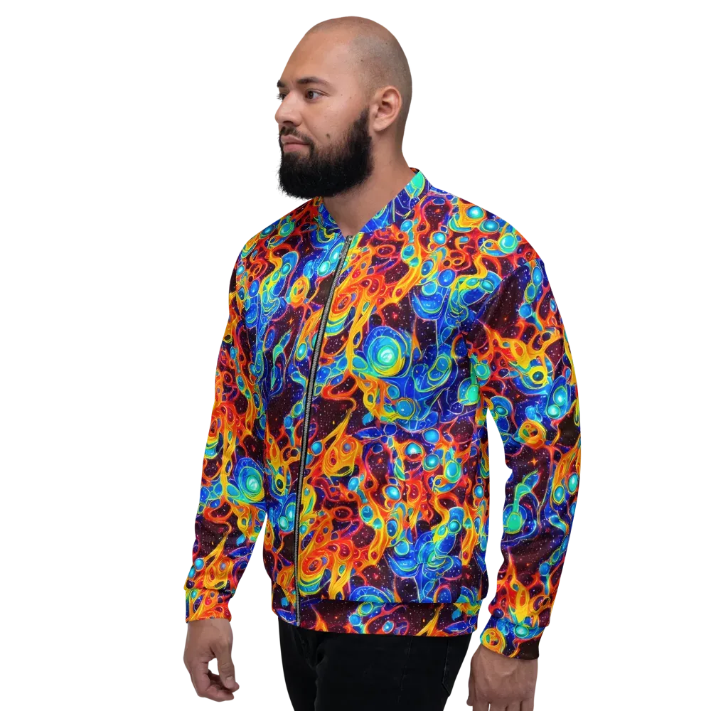 Stellar Fluid on Bomber Jacket — Left