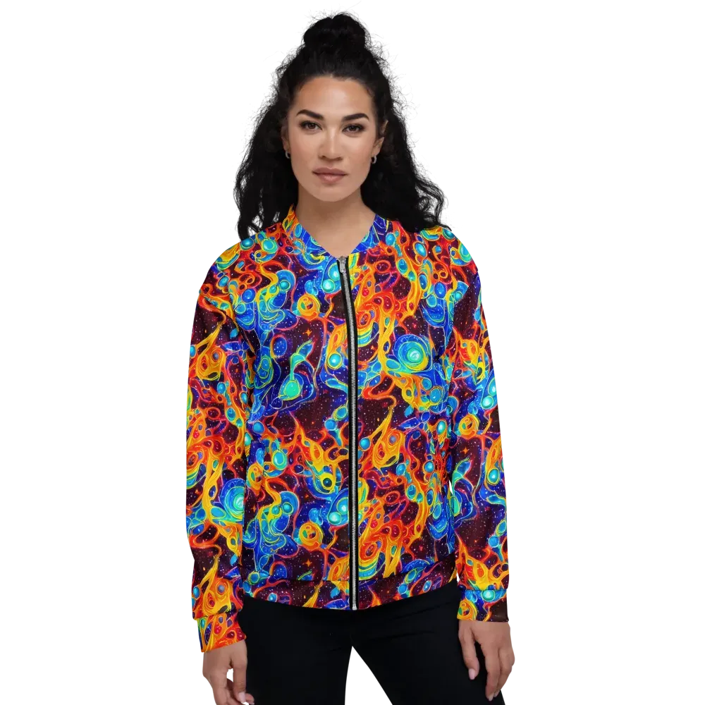Stellar Fluid on Bomber Jacket — Front