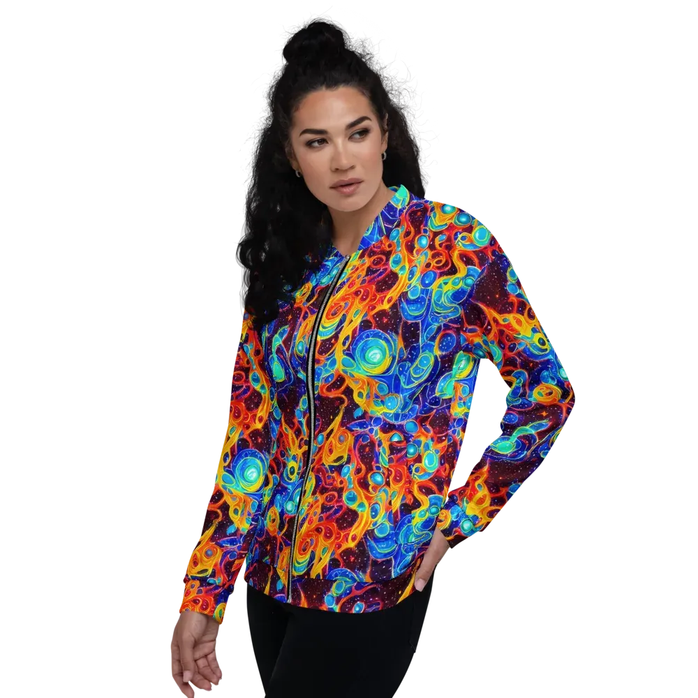 Stellar Fluid on Bomber Jacket — Left