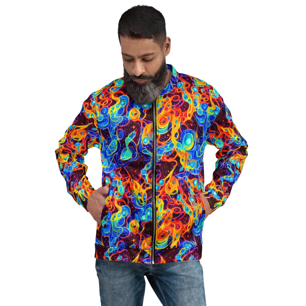 Stellar Fluid on Bomber Jacket — Front