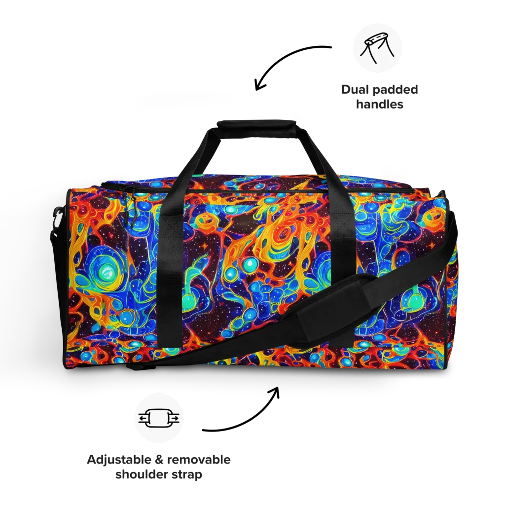 Stellar Fluid on Duffle Bag — Front