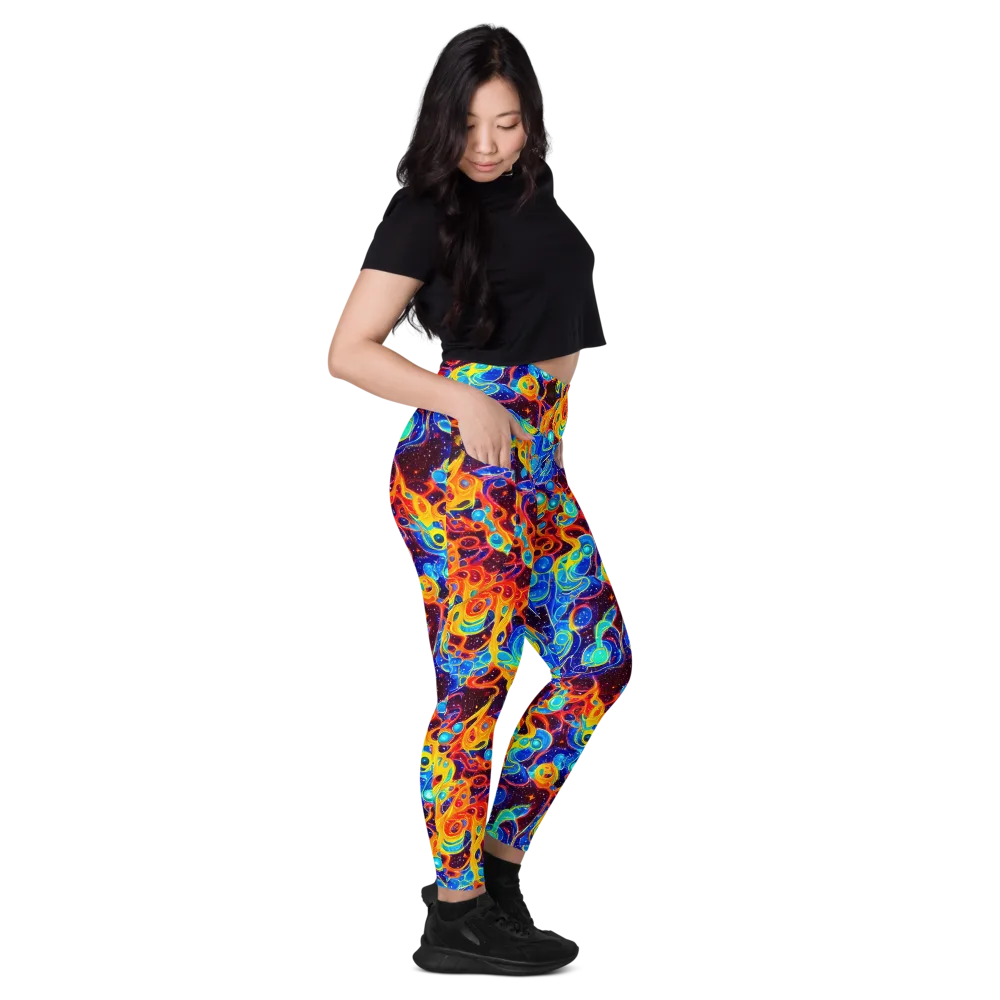Stellar Fluid on Leggings with Pockets — Right