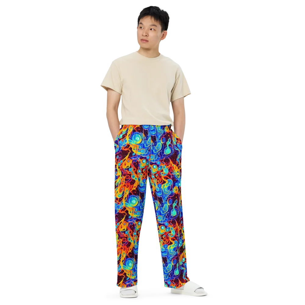 Stellar Fluid on Wide-Leg Pants — Front