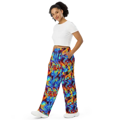 Stellar Fluid on a Wide-Leg Pants