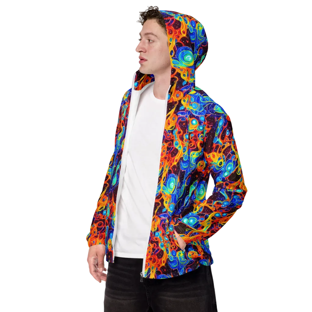 Stellar Fluid on Men's Windbreaker — Left Front