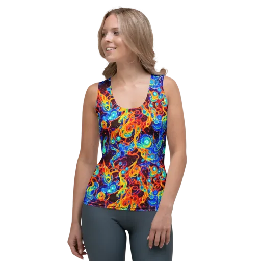 Stellar Fluid on a Women's Tank Top