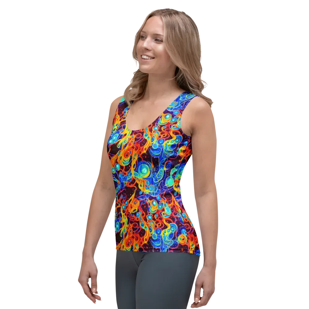 Stellar Fluid on Women's Tank Top — Left Front