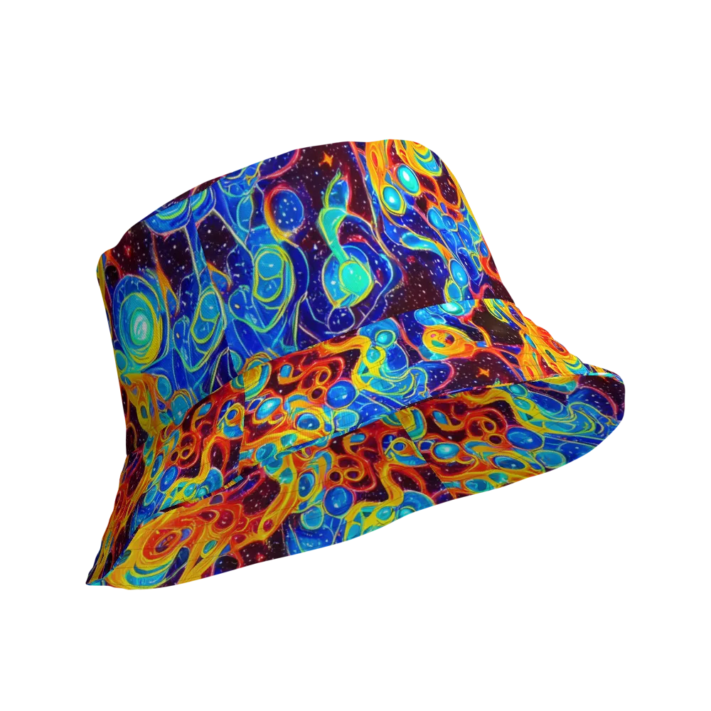 Stellar Fluid on Reversible Bucket Hat — Product details Outside