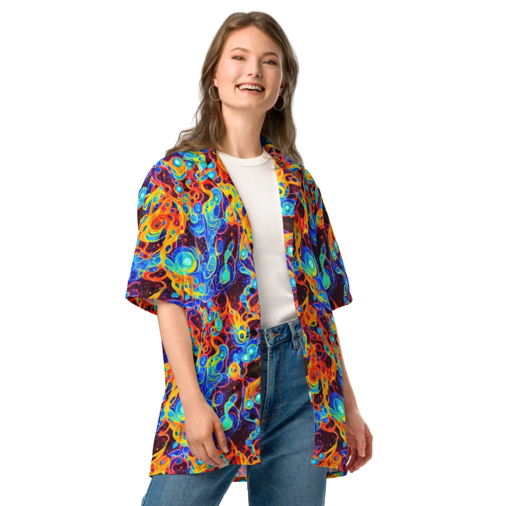 Stellar Fluid on Button Shirt — Front