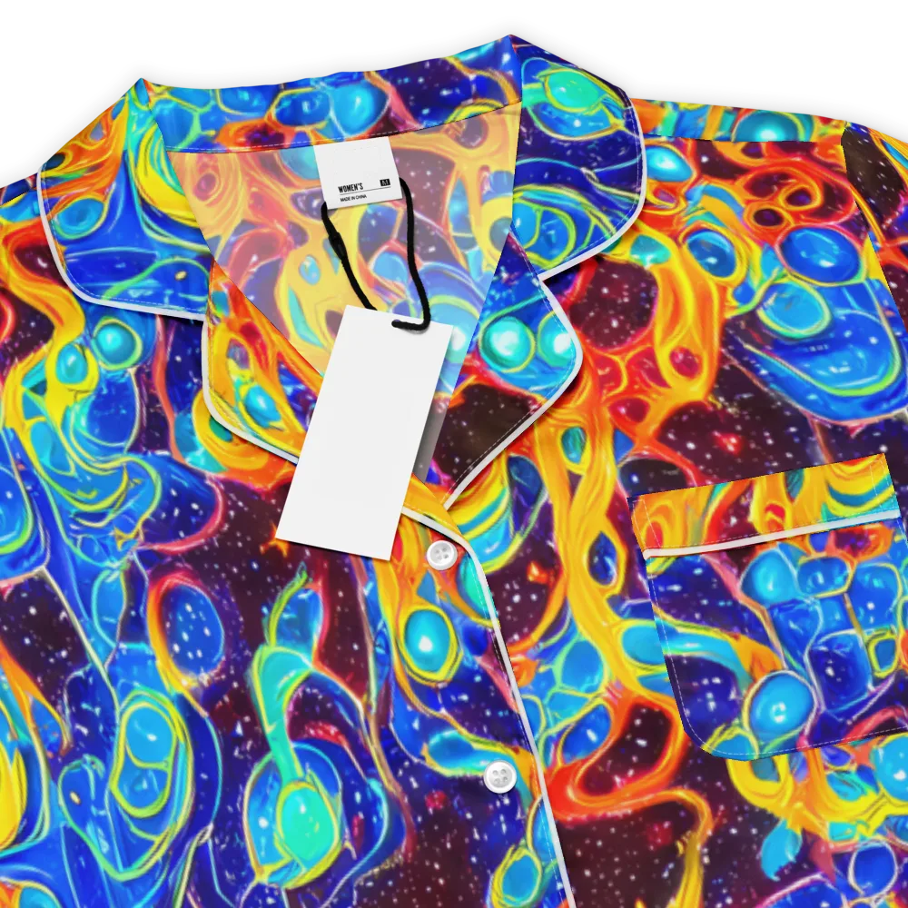 Stellar Fluid on Women's Short Sleeve Pajama Top — Product details