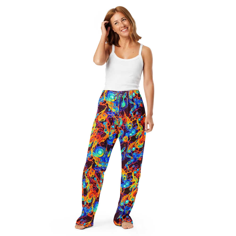 Stellar Fluid on Women's Pajama Pants — Front