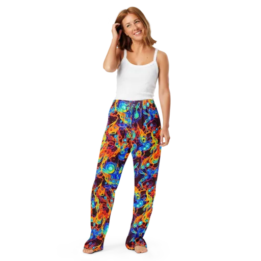 Stellar Fluid on a Women's Pajama Pants