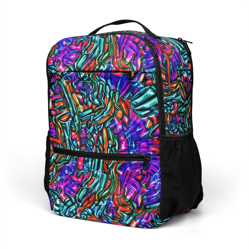Electric Bamboo Nocturne on Utility Backpack — Left Front