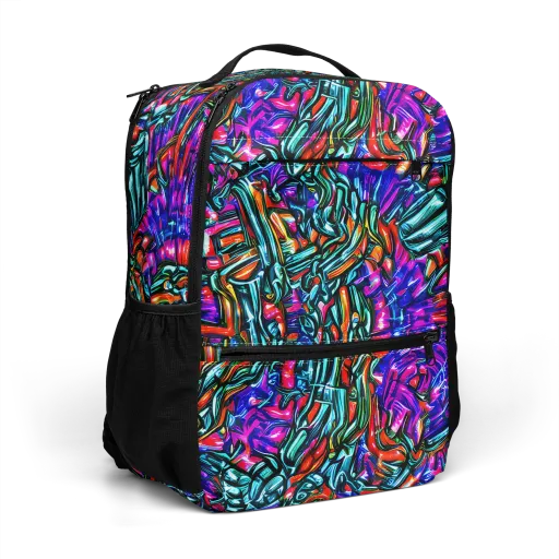 Electric Bamboo Nocturne on a Utility Backpack
