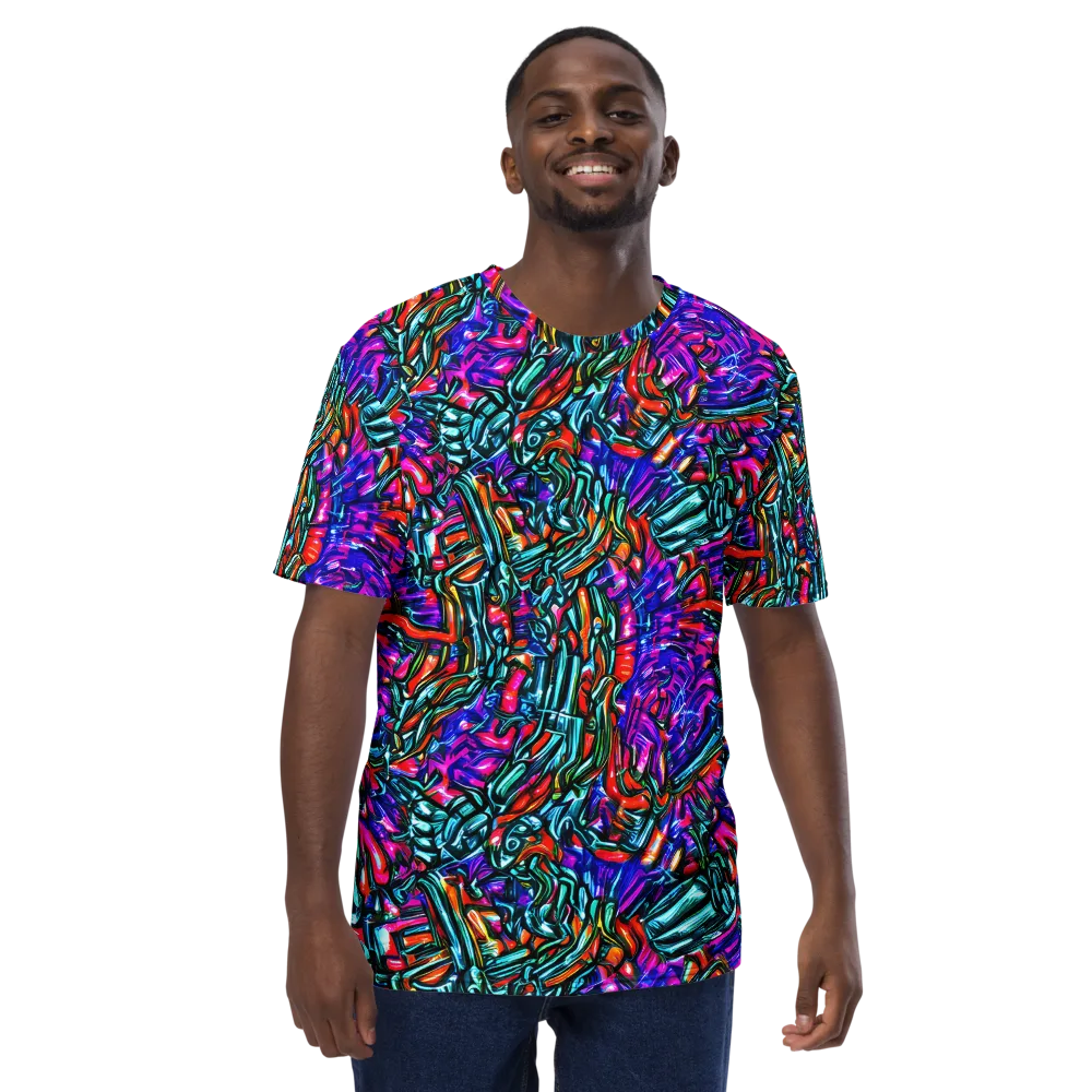 Electric Bamboo Nocturne on Men's Crew Neck T-Shirt — Front