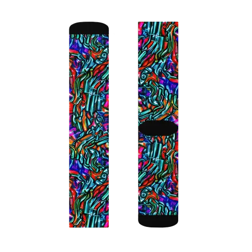Electric Bamboo Nocturne on a Socks