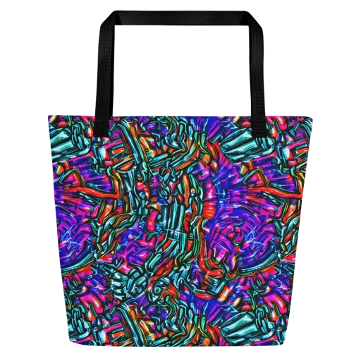 Electric Bamboo Nocturne on a Large Tote Bag W/ Pocket