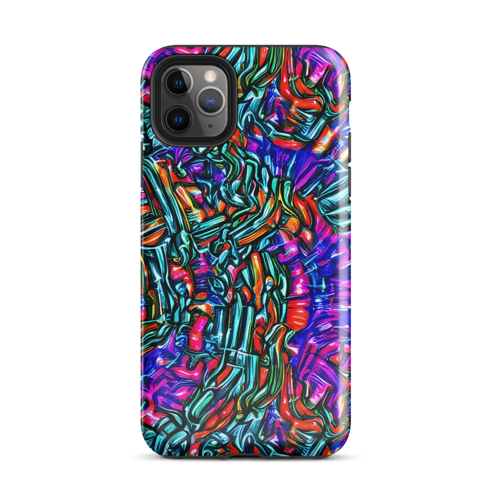 Electric Bamboo Nocturne on Tough Case for iPhone® — Front