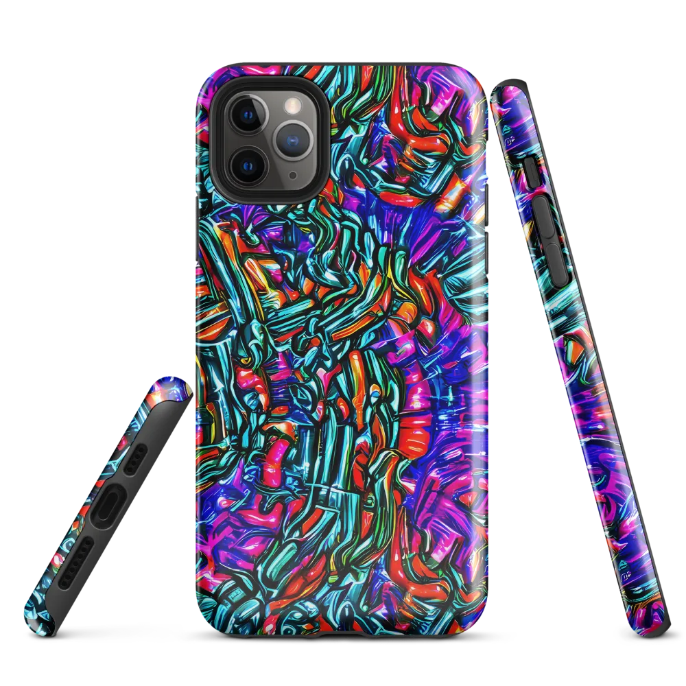 Electric Bamboo Nocturne on Tough Case for iPhone® — Front