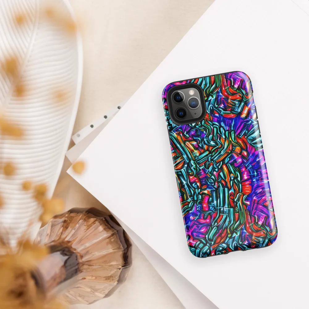 Electric Bamboo Nocturne on Tough Case for iPhone® — Front