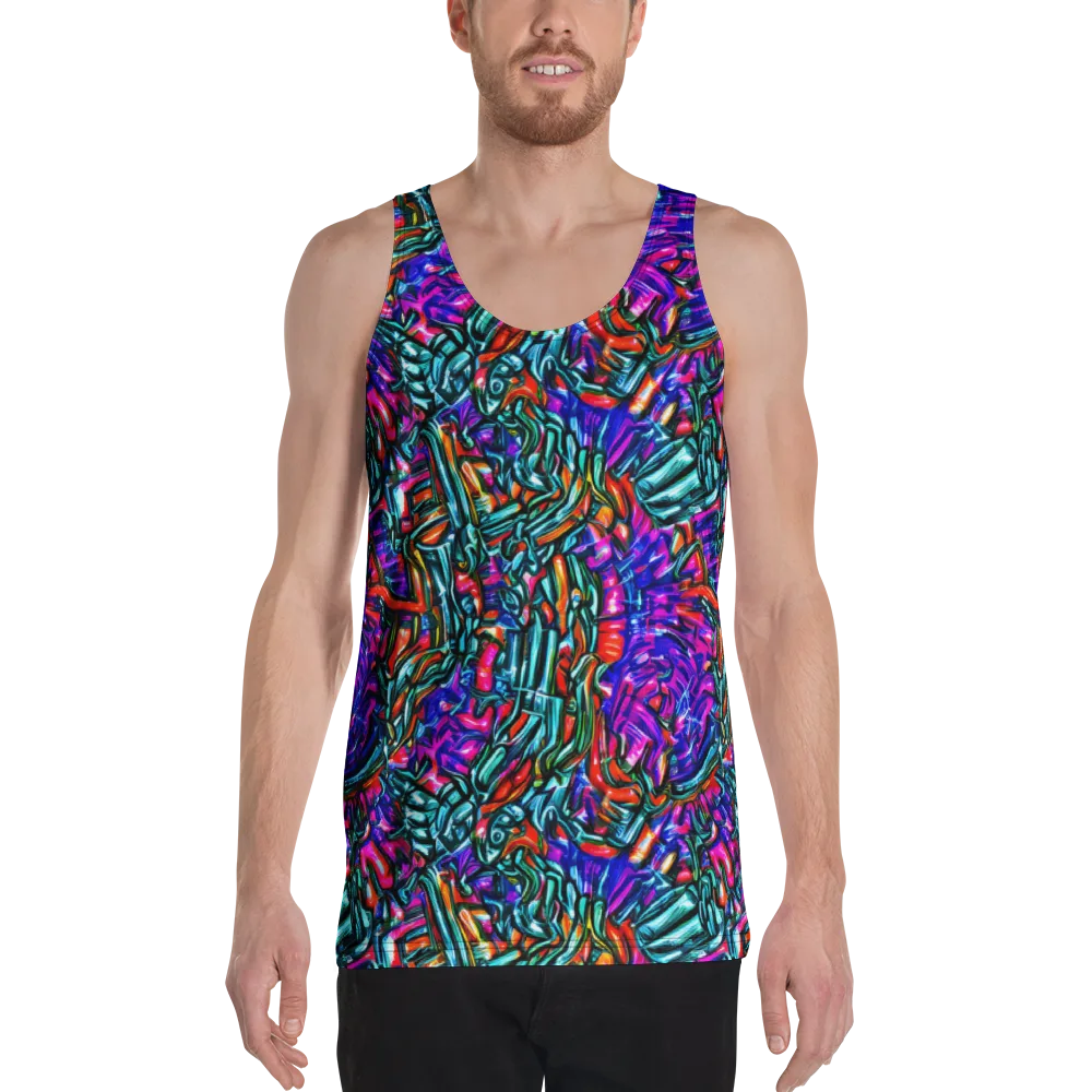 Electric Bamboo Nocturne on Men's Tank Top — Front