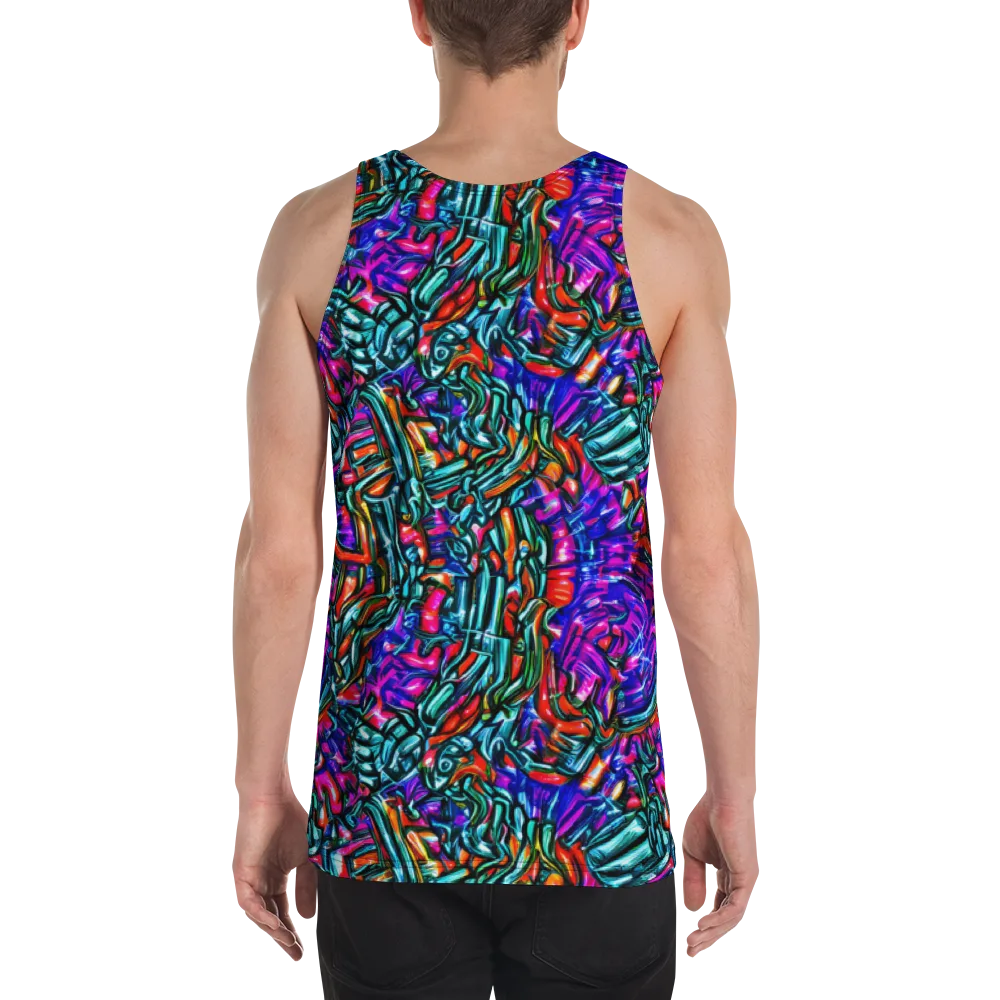 Electric Bamboo Nocturne on Men's Tank Top — Back