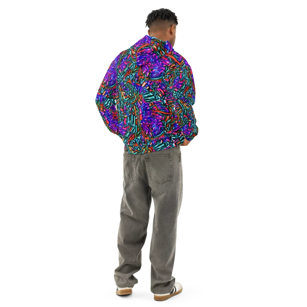 Electric Bamboo Nocturne on Cotton Hoodie — Back