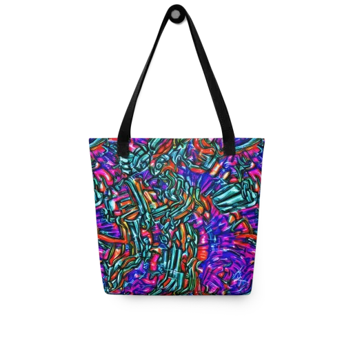 Electric Bamboo Nocturne on a Tote Bag