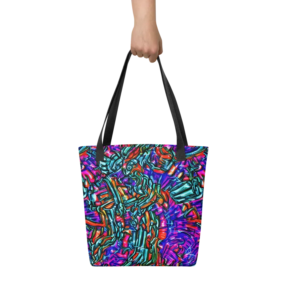 Electric Bamboo Nocturne on Tote Bag — Front