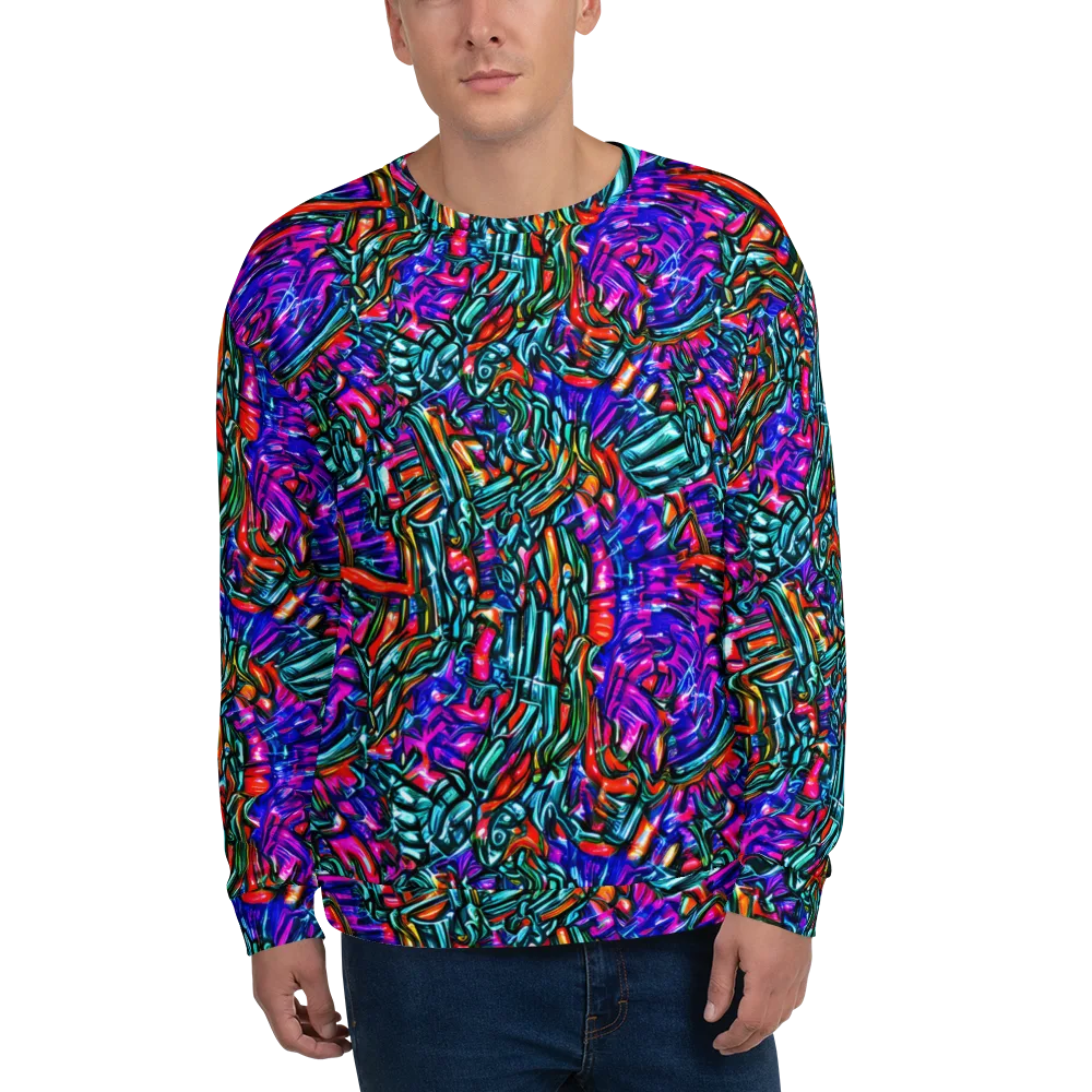 Electric Bamboo Nocturne on Sweatshirt — Front