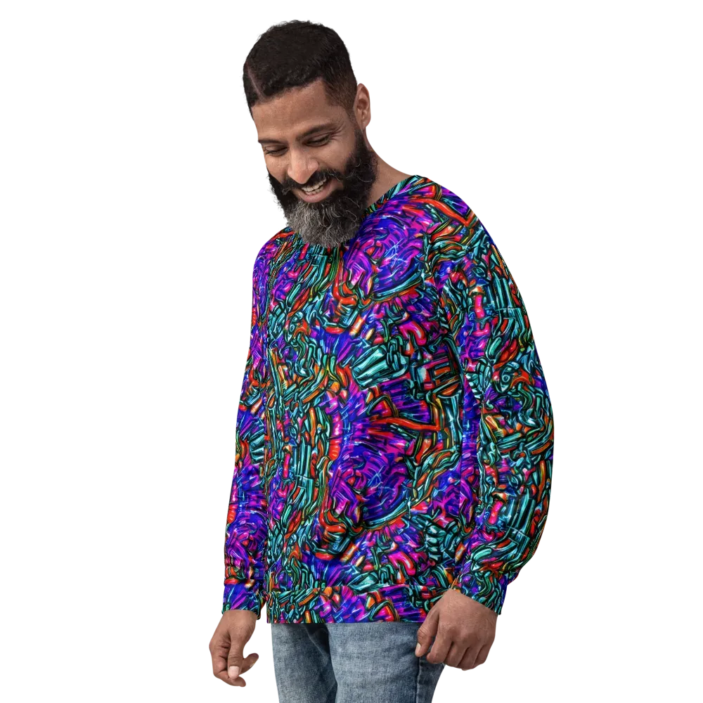 Electric Bamboo Nocturne on Sweatshirt — Left Front