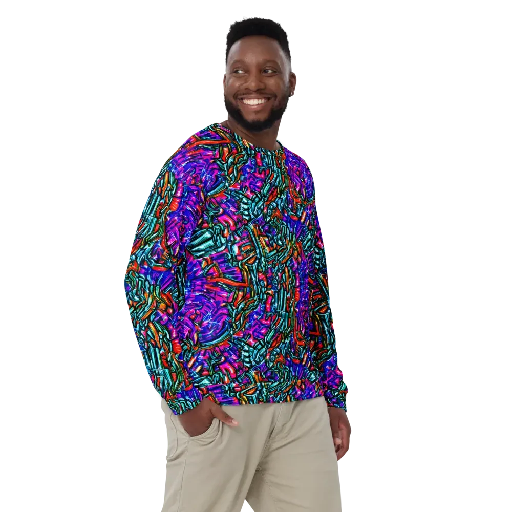 Electric Bamboo Nocturne on Sweatshirt — Front