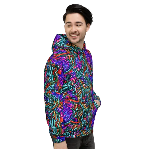 Electric Bamboo Nocturne on a Hoodie