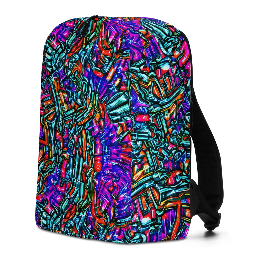 Electric Bamboo Nocturne on Minimalist Backpack — Left