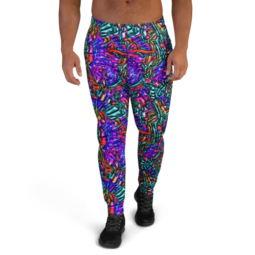 Electric Bamboo Nocturne on a Men's Joggers