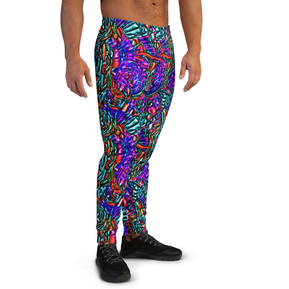 Electric Bamboo Nocturne on Men's Joggers — Right