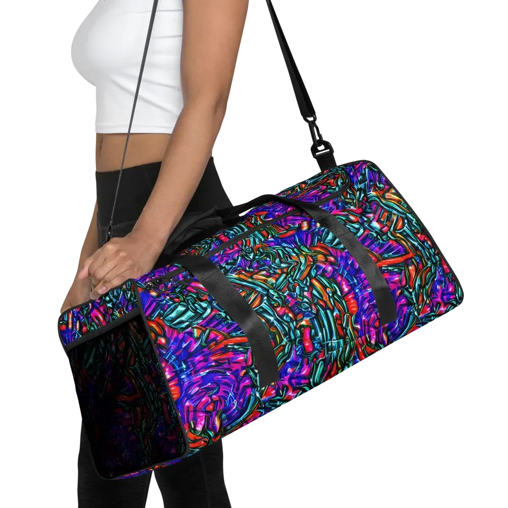 Electric Bamboo Nocturne on Duffle Bag — Front