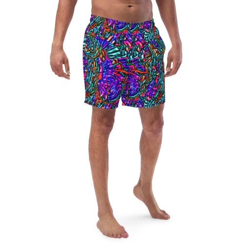 Electric Bamboo Nocturne on a Swim Trunks