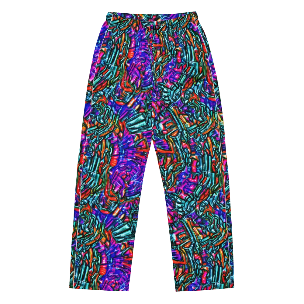 Electric Bamboo Nocturne on Women's Pajama Pants — Front