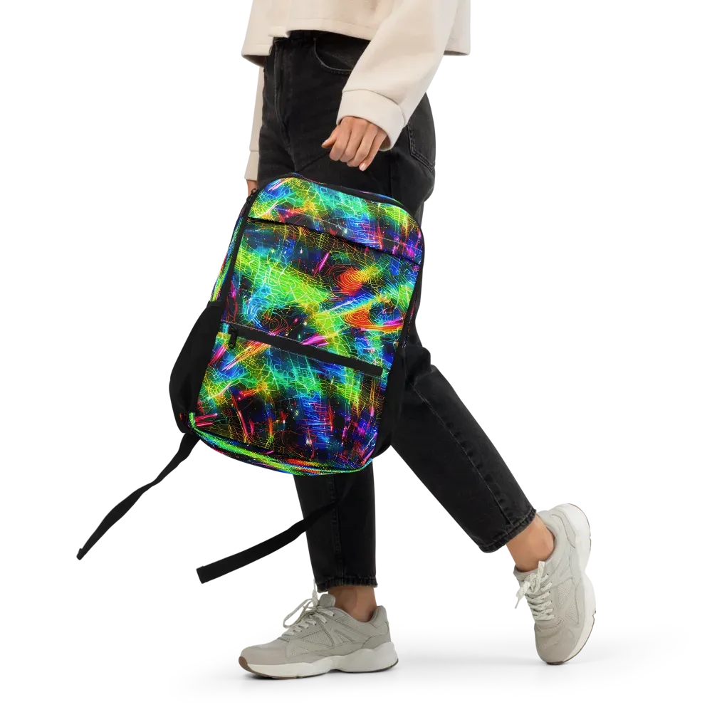 Neon Pulse on Utility Backpack — Front